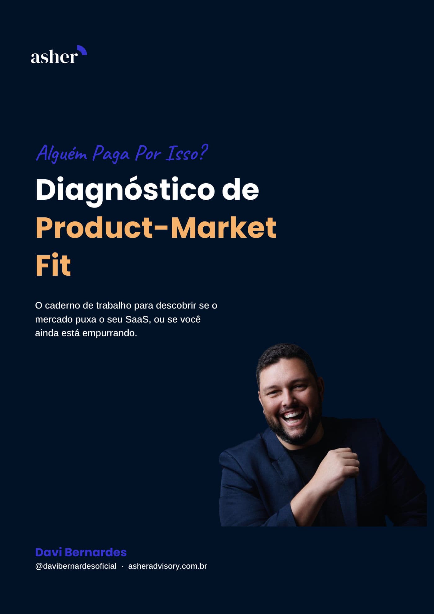 Capa do Diagnóstico de Product-Market Fit, o caderno de trabalho do kit.